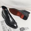 Men Boots Red Sole Handmade Solid Color Lace Up Classic Business Ankle Boots for Men  Fashion Mens Shoes