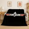 Klassischer Film Top Gun Schild Tom Cruise Flanelldecke Weiche Warme Überwurfdecke für Schlafzimmer Wohnzimmer Bett Reise Picknick Geschenk