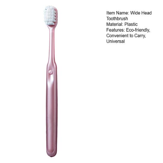 Manuelle Zahnbürste, glatte Kanten, Ergonomie, umweltfreundlich, große Kontaktfläche, sichere Mundpflege, Kunststoff, breiter Kopf, Zahnbürste für zu Hause