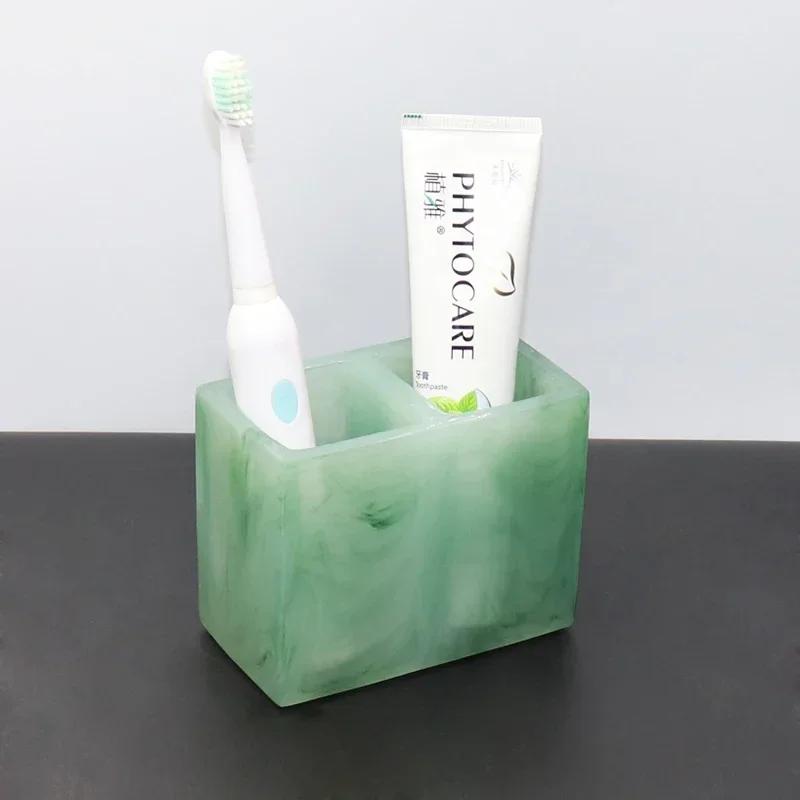 Bathroom Toiletry Gifts Resin Lotion Bottle Toothbrush Holder Tooth Mug Soap Dish Cotton Swab Box Tray Home Accessories