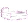 VidaXL Cadre de lit ottoman et matelas gris clair 140x190 velours, cadre de lit, cadre de lit rembourré, cadre de lit 3311699
