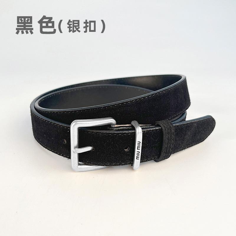 Dámský antifleece matný pravý kožený pásek, retro jehlová přezka z hovězí kůže, vysoce kvalitní sukně, džíny, jednoduché a všestranné