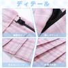 Joyasslly High School Girl Uniform Pleated Checkered Halloween Short Long Sailor Party Outfit Long Sleeve Size 4-Piece Set, Skirt, Skirt, Skirt,