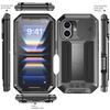 Für iPhone 16 Pro Max iPhone 16 Plus Pro Militärqualität Vollständige robuste Hülle mit integriertem Ständer und Schiebefach für die Kamera