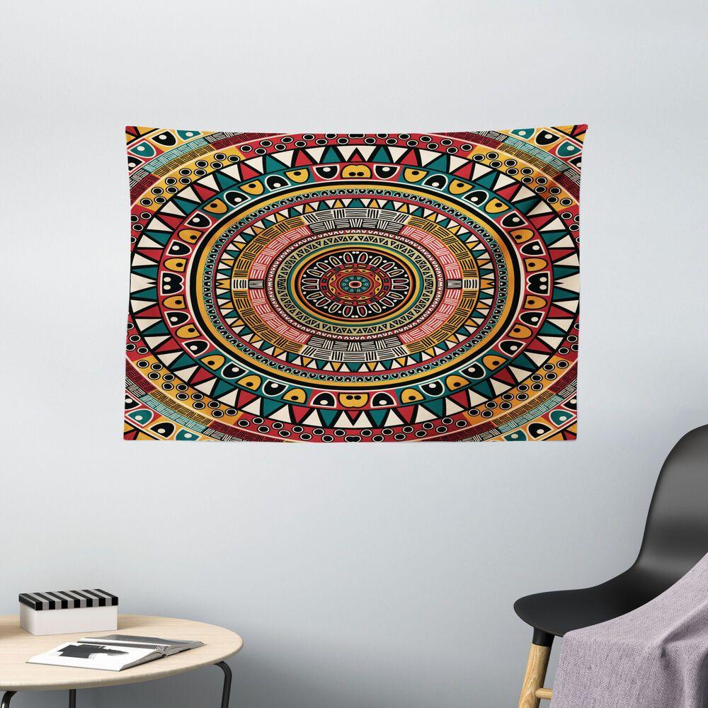 tapestry tribal African ethnic art print 75x100 чёрный