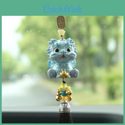 Traditional Resin Pixiu Car Pendant Creative Interior Decor For Vehicle Protection