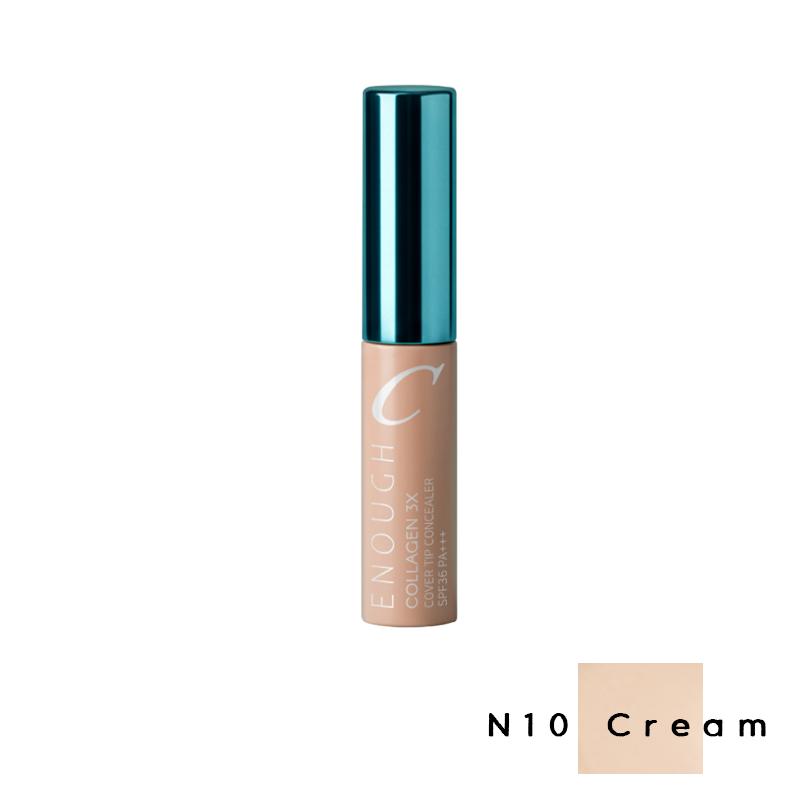 Enough Collagen 3X Moisture Cover Tip Concealer SPF36 PA+++ 9g (9 Options) #N10 Cream x 1pcs