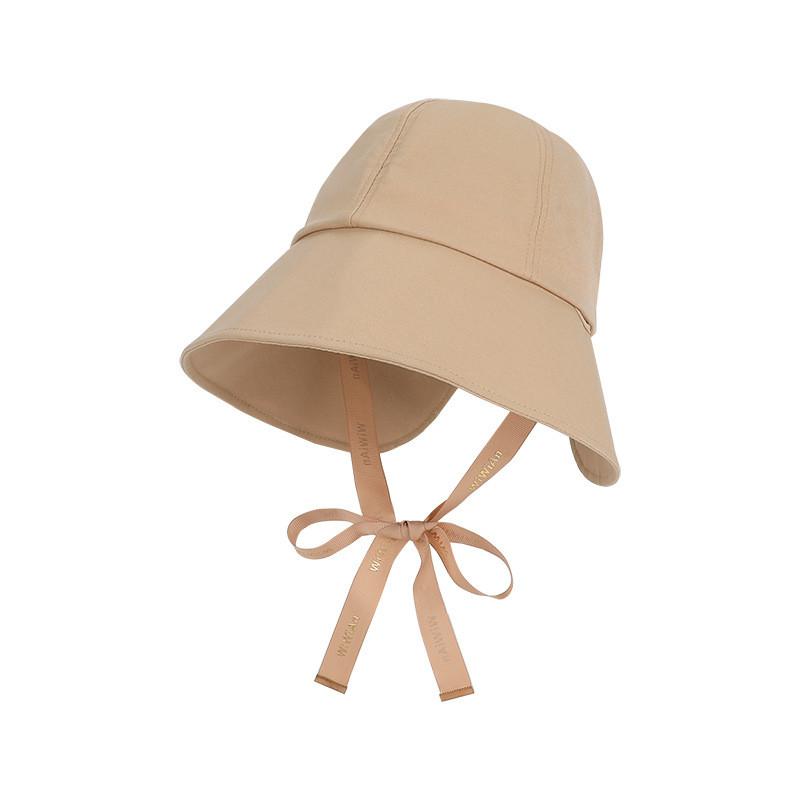 Summer Womens Wide Brim Sun Hat With Adjustable Ties For Face Sun Protection Casual Style