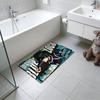ANIME B-Blue Lock Floor Mat Absorbent Floor Mat Non-Slip Entrance Rug for Bathrooms Restrooms and Toilets