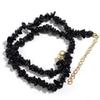 1 Strand 43cm Irregular Gravel Bead Choker Necklace Natural Stone Crystal Necklace Lobster Clasp Chain For Women Jewelry Gift