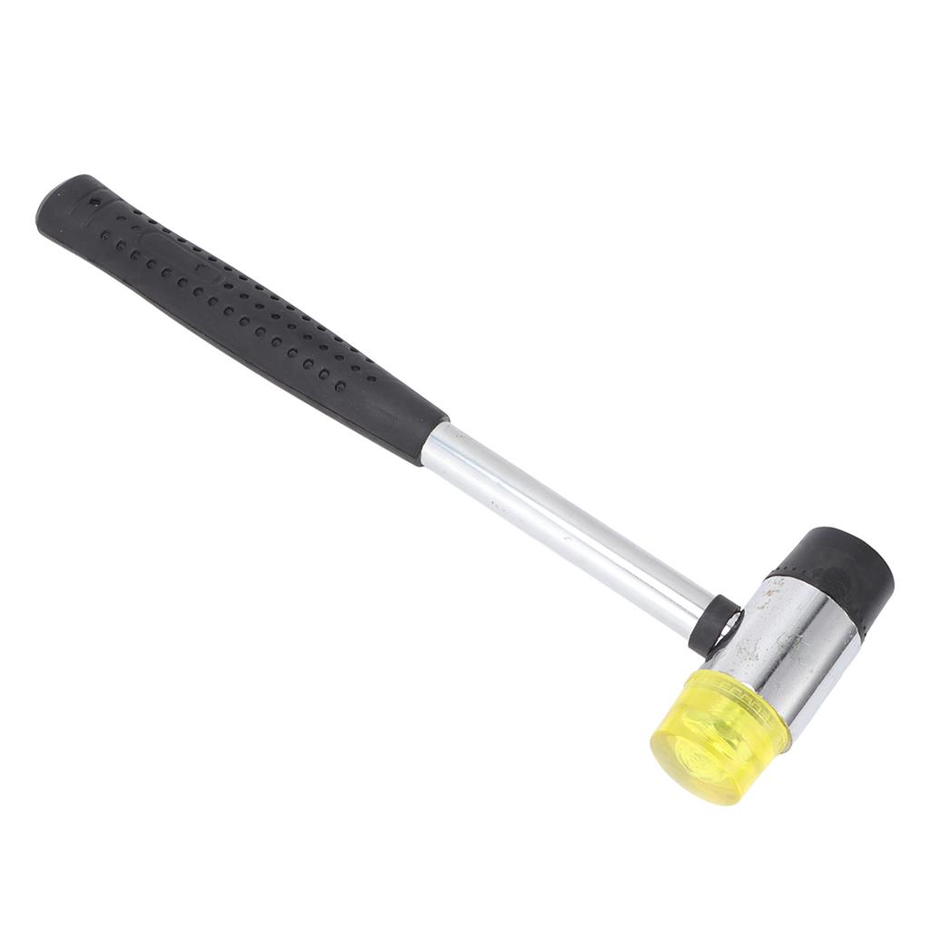 Rubber Hammer Double Faced Steel Pipe Handle Hand Tool for Installation Repair