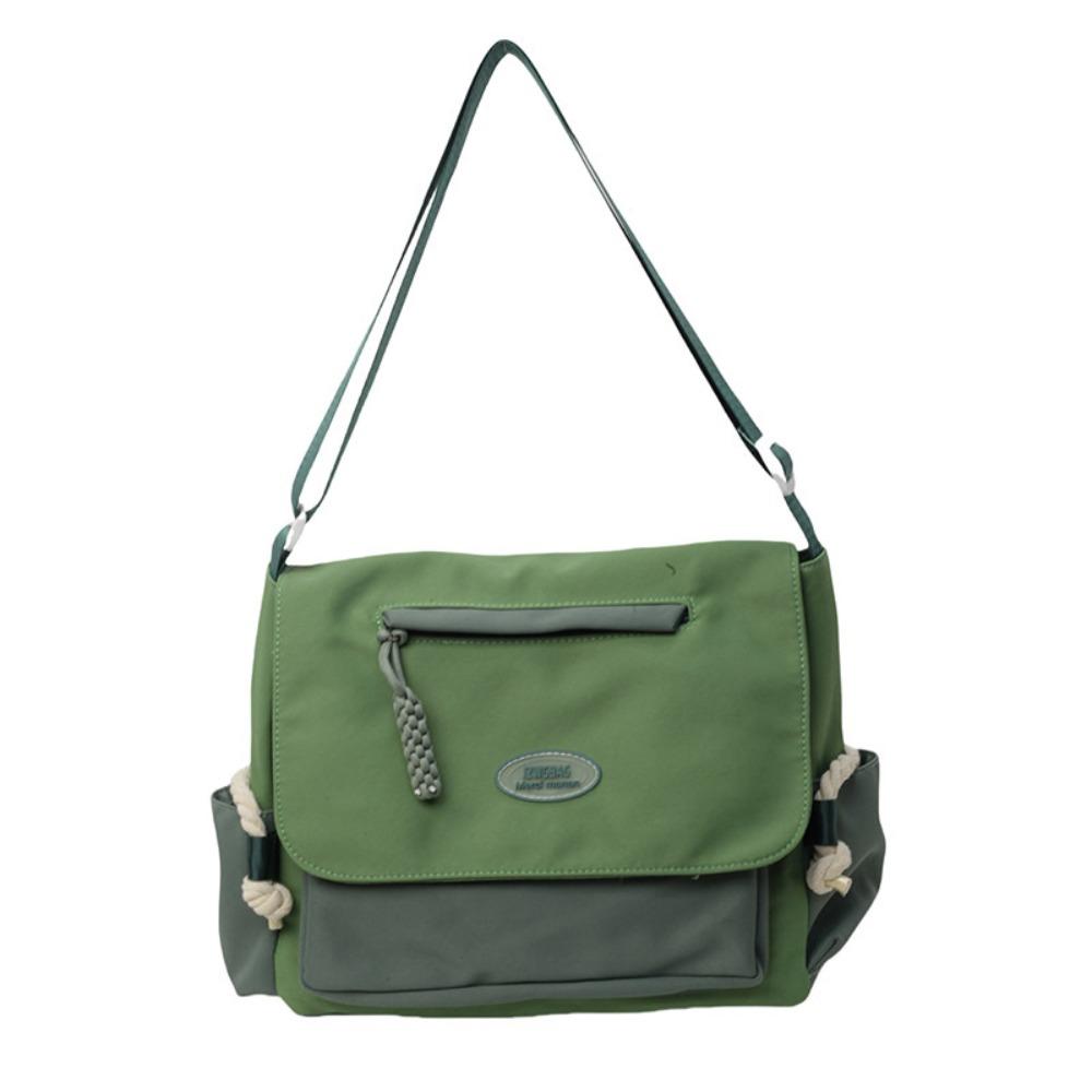 Preppy Style Crossbody Bag Handbag Canvas Bag Fashion Shoulder Bag  Unisex