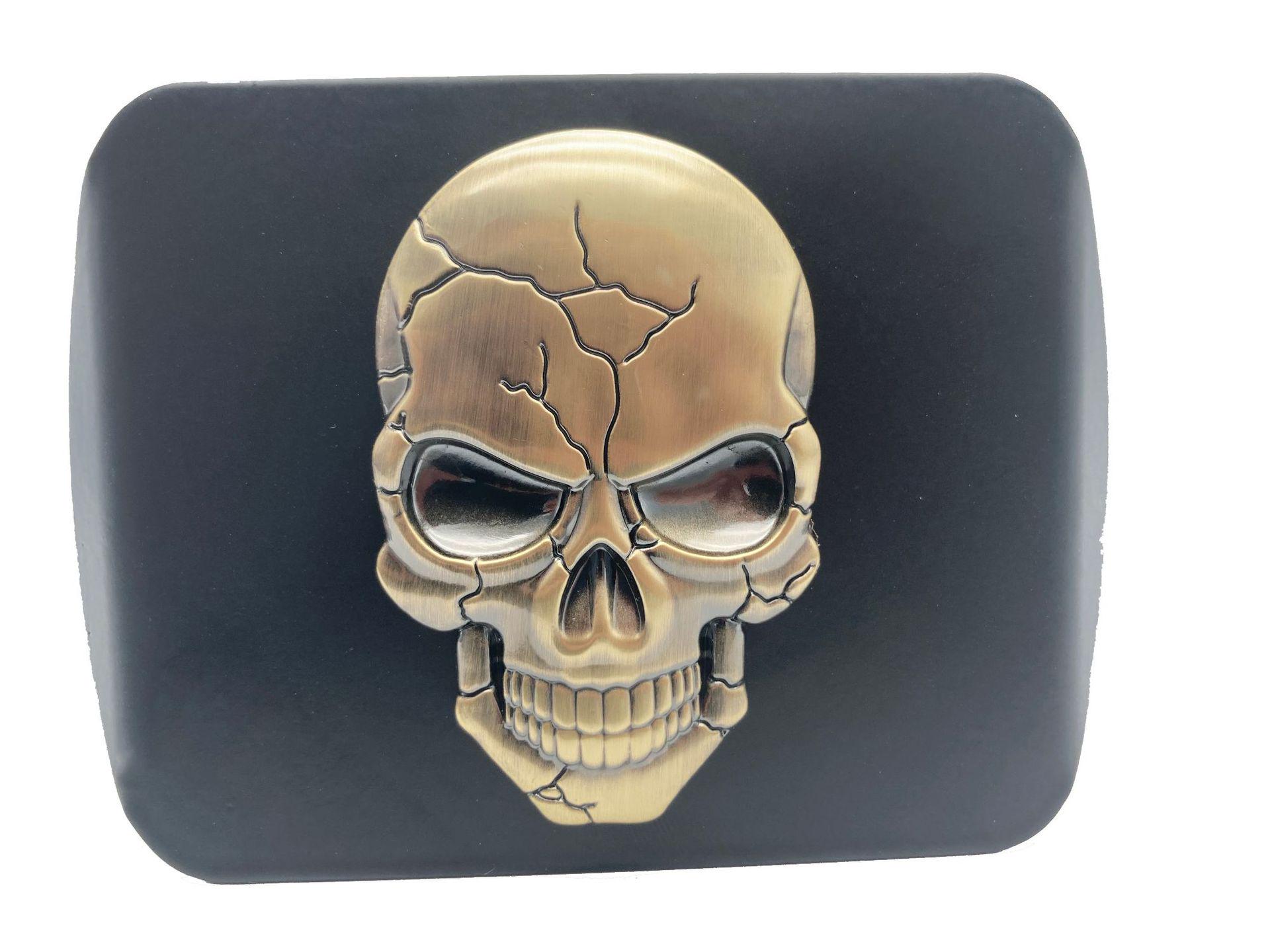 

Крышка для прицепа с 3D-черепом из металла и пылезащитная заглушка для автомобилей - квадратная защитная крышка Single Item