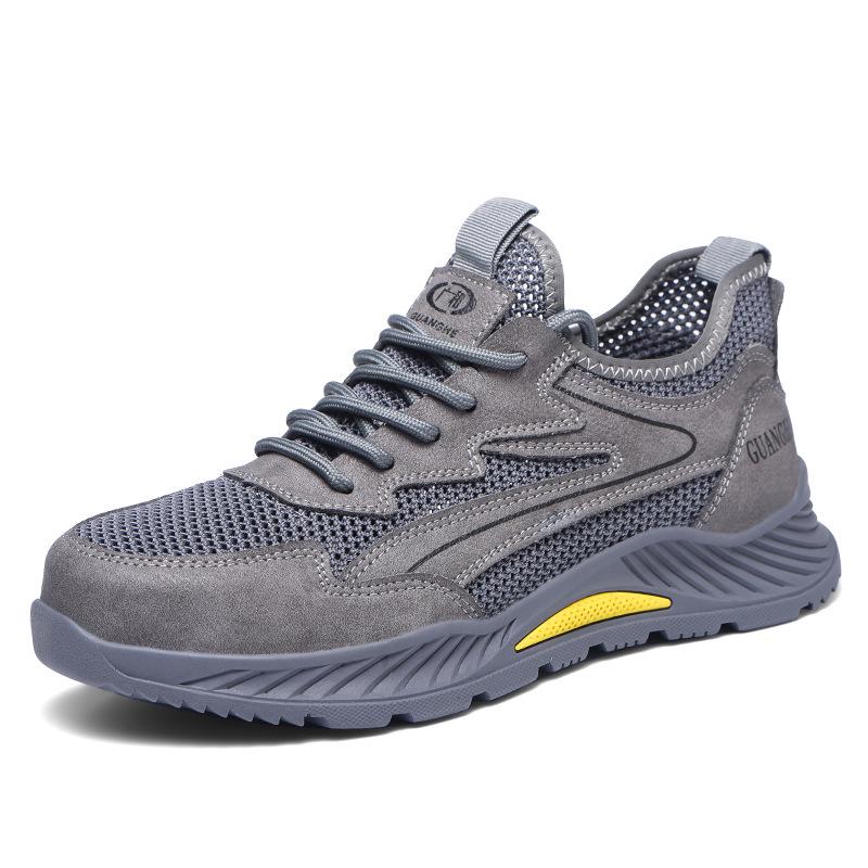 Scarpe di Sicurezza Nere da Uomo Coibentate Antiscivolo - Calzature con Costruzione Anti-Odore, Resistenti all'Usura, Anti-Schiacciamento, Anti-Perforazione