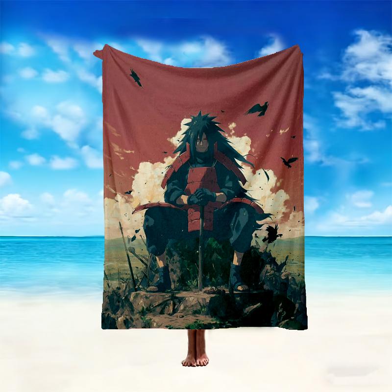 1pc Comfortable Home Print Throw Blanket, Naruto Blanket For Bed and Sofa Use, Special Present For Family
