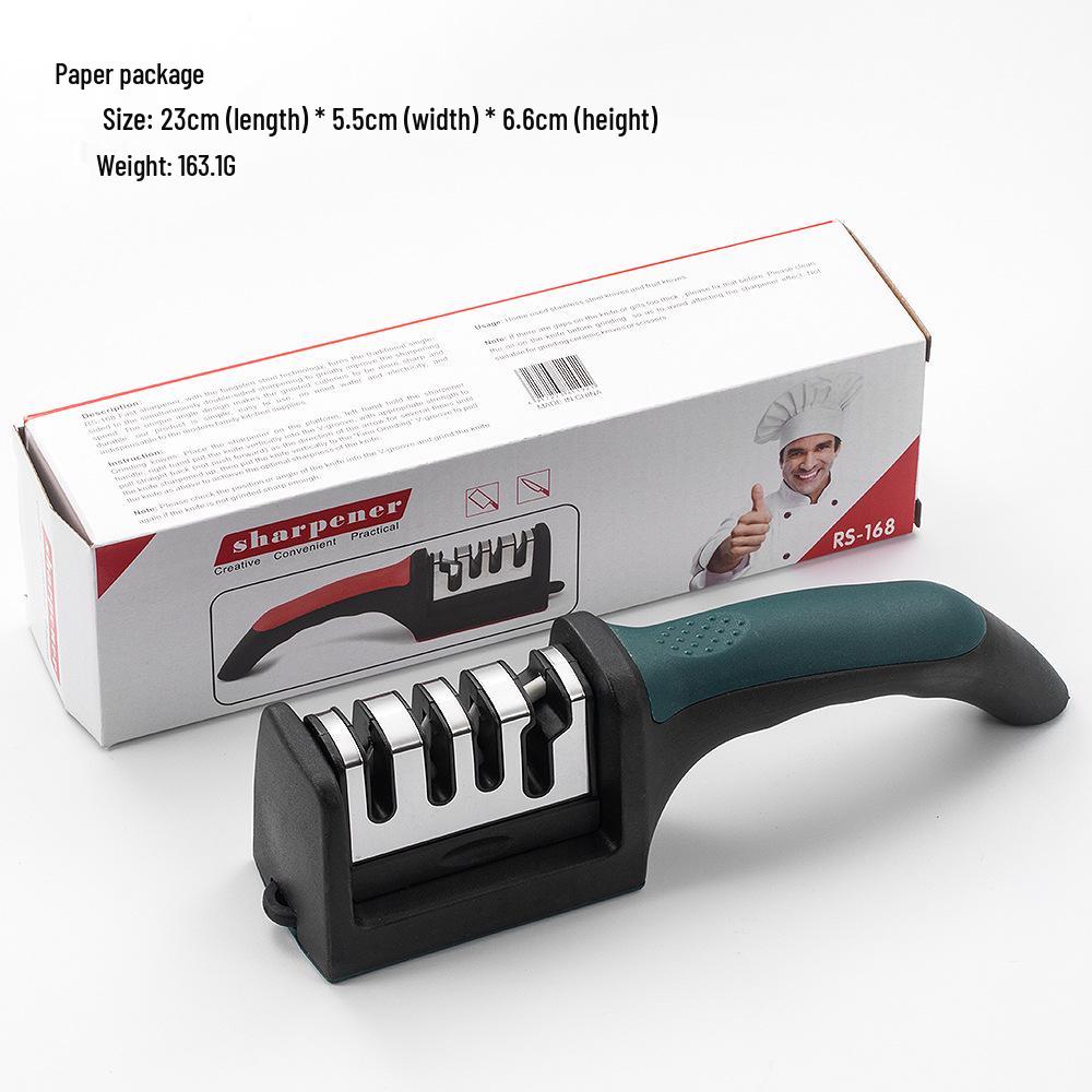 3-in-1 Multifunctional Knife Sharpening Whetstone: Fine Grind, Household & Commercial Use