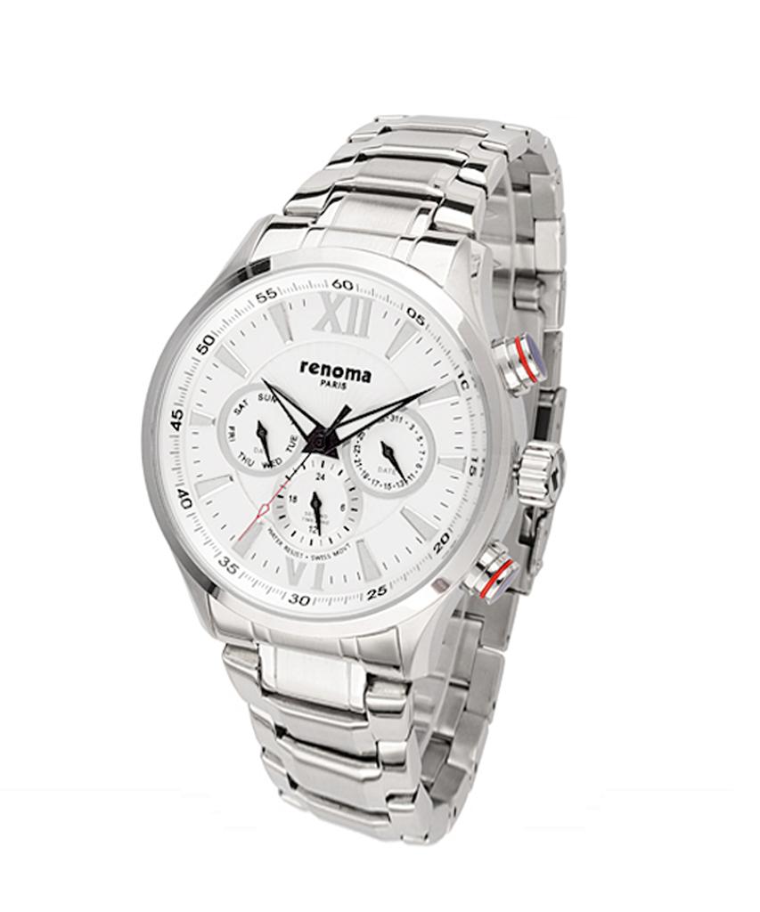 Lenomasigye Multifunction White Men'S Metal Watch Re265Wh