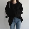 Korea Knitwear Explosive Autumn Temperament Trend Women's Loose V-neck Pullover Base Sweater Women