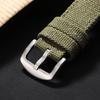 20 22 24mm Double Canvas Thickened Nylon Watchband Vintage Military Watch Bracelet Men Wear-Resistant Denim Strap Black Green