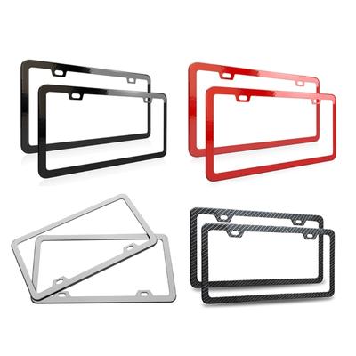 Evrensel Amerikan Plaka Tutucu Çerçeve Paslanmaz Çelik Metal Standart Vida Dış Aksesuarlar