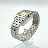 Used 984 New Battery BALENCIAGA Balenciaga Watch Square Quartz Ivory Stainless Steel Silver Ladies
