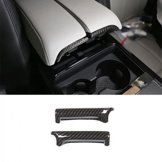 For Range Rover Evoque - Carbon Fiber Central Console Armrest Box Strip
