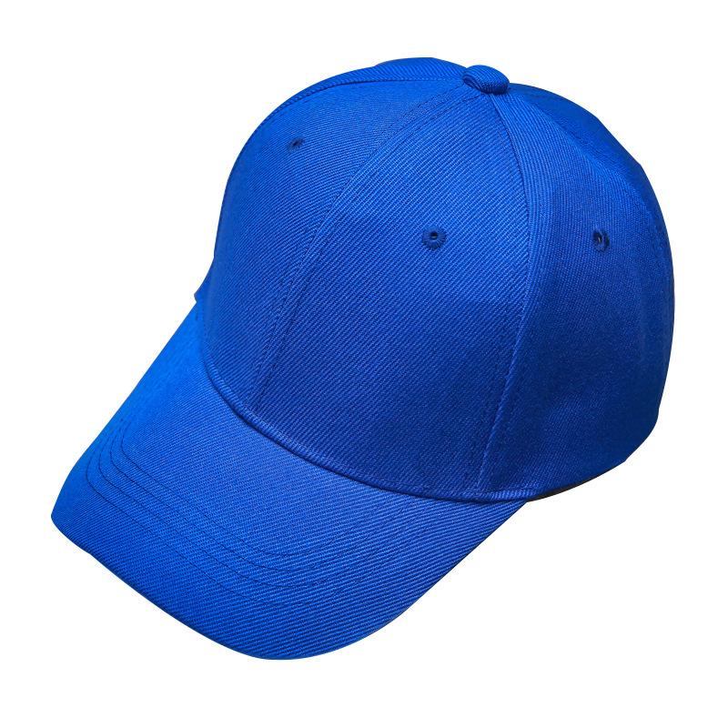 Solid color curved brim men's and women's light board blank baseball cap, couple cap outdoor sun hat
