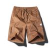 Large Size Shorts Men's Summer Solid Color Five-point Pants New Multi-pocket Loose Large Size Beach Pants Tooling