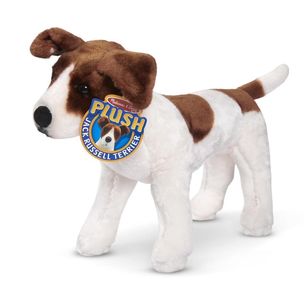 Melissa & Doug Giant Jack Russell Terrier - Lifelike Plush Dog (Over 12" Tall)