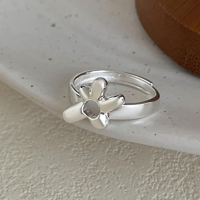 

Кольцо Banyan Tree S925 Silver Alien Flower с регулировкой длины — стильный корейский дизайн для женщин Adjustable серебряный