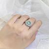 Bling Bling Green/White Cubic Zirconia Rings Women Gorgeous Wedding Party Finger Accessories High Quality Fashion Jewelry