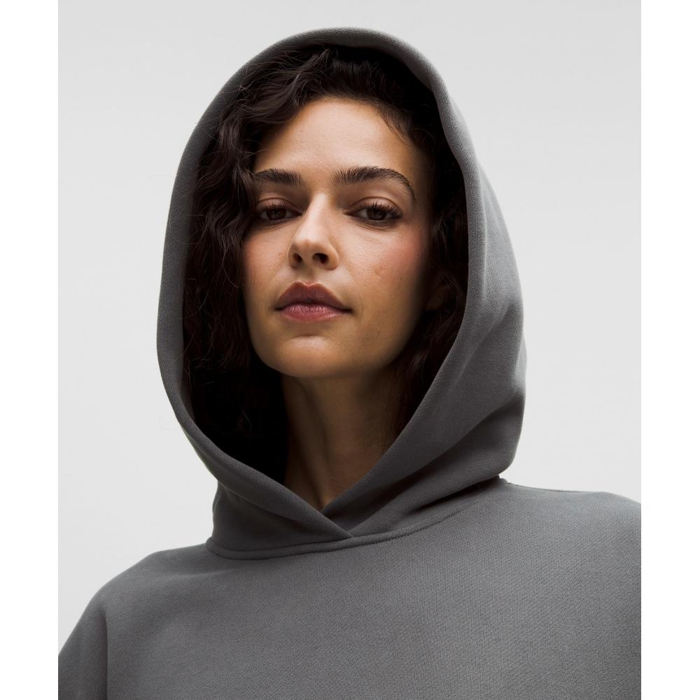 Lululemon Women S Steady State overSized Hoodie Onyx Grey