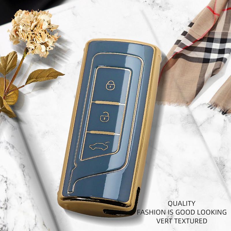 Luxuriöses goldenes Rand-Fernbedienungs-Autoschlüsselgehäuse mit vollständiger Abdeckung für GAC Trumpchi GS4 M6 GS5 GA8 GS8 GA6 GS7 M8 GS3 GA4 Auto