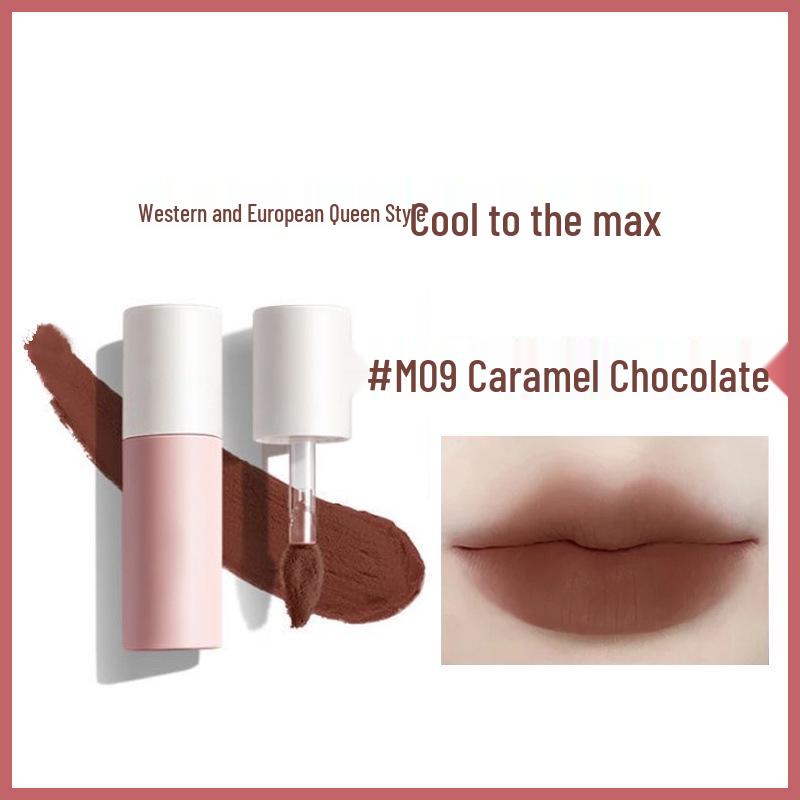 AK Lip Mud: Matte Non-Fading Lip Gloss & Lipstick - Smooth, Non-Stick, Invisible Lip Lines, Perfect for Students & Dates