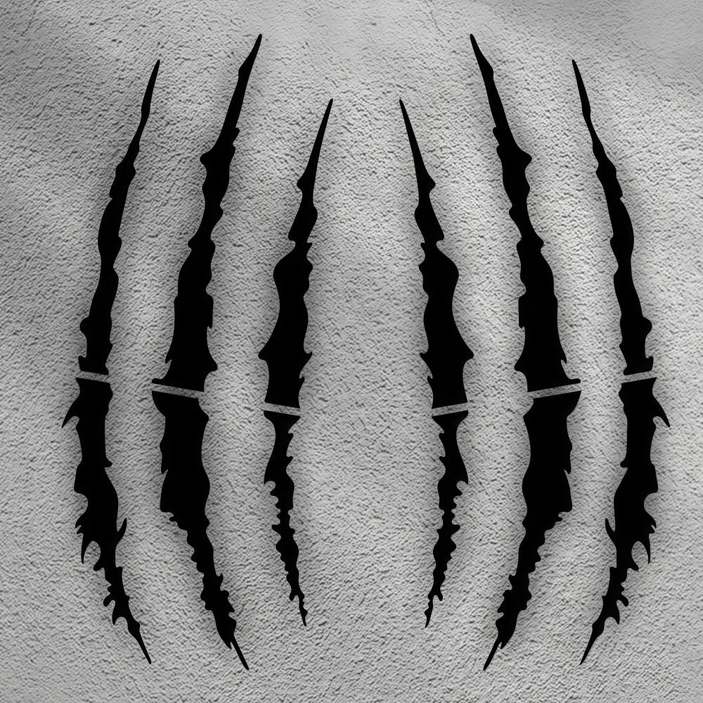 Demon Claw Motorcycle Stickers Covering Scratches Vinyl Helmet Stickers Waterproof DIY Car Vinyl Stickers Vehicle Decoration