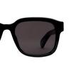 Gucci Solid Design Acetate Square Sunglasses Men's Black