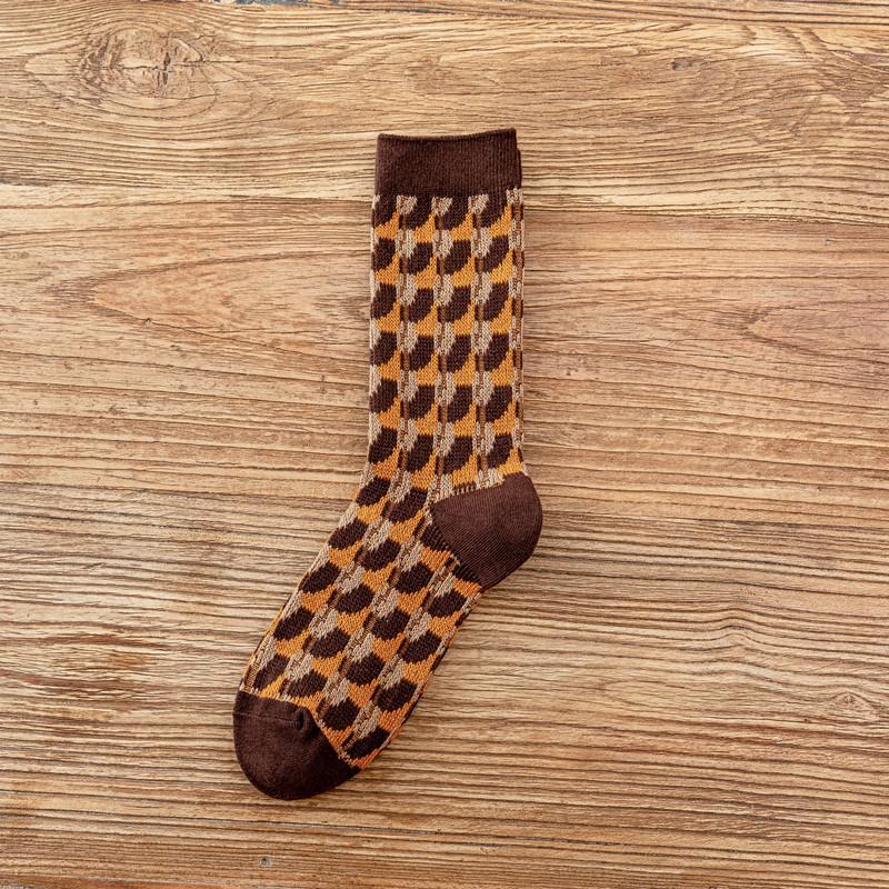 Winter Coral Fleece Cartoon Calf Socks Thickened Long Tube Warm Knee Floor Socks