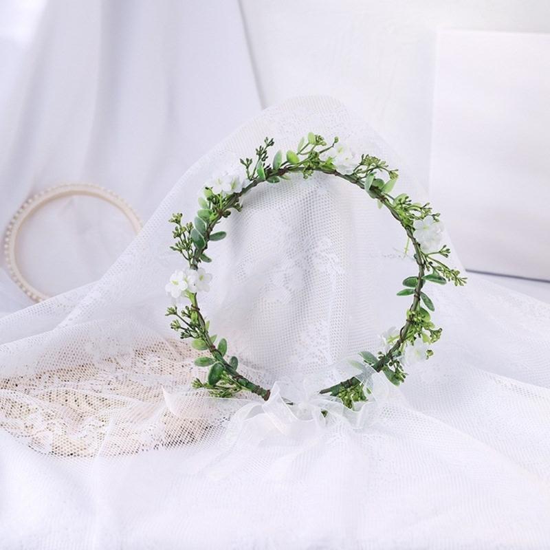 Floral Garlands Crown Hair Wreath Flower Headbands Bride Flower Crown Wedding