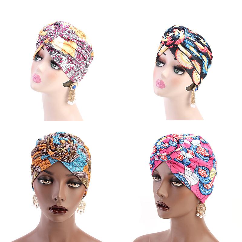 

Модная шляпа с узлом Vortex, африканская кепка с химиотерапией, кепка Баотоу, мусульманская шляпа, тюрбан, шляпа