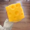 Jumbo Käsewürfel Stressball Große formbare Käse-Quetschball Nicht hüpfendes Fidget-Spielzeug Asmr Sensorisches Anti-Stress Festival Geschenk