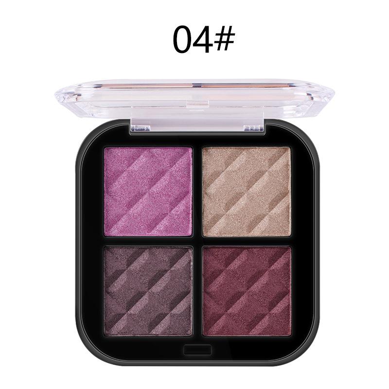 

Четыре цвета Fine Flash Палитра теней для век Стереоскопическая ослепительная мягкая палитра теней для век