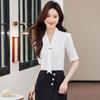 2024 Women's Professional White Summer Shirt - Lightweight Workwear for Commute and Reception