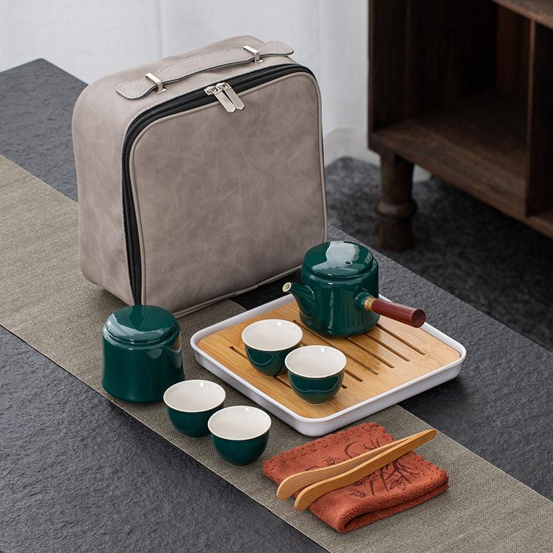 Ceramic Portable Kung Fu Travel Tea Set Banking Enterprise Company Annual Meeting Gifts Business Gifts