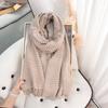 Imitation cashmere scarf women's high-end plaid scarf fashion temperament autumn and winter thickened warm outer shawl