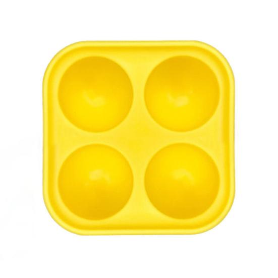 

Dog Slow Feeder Ball Interactive Silicone Dog Chew Toy Treat Dispenser Ball DIY Dog Food Ball Mold for Dogs Teething Mental Stimulation жёлтый