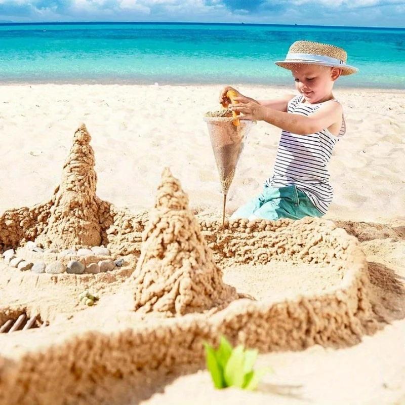 1pc Beach Sand and Water Mixing Funnel, Easy-to-Use Sand Castle Tool, Boredom-Busting Interactive Toy, Summer Seaside