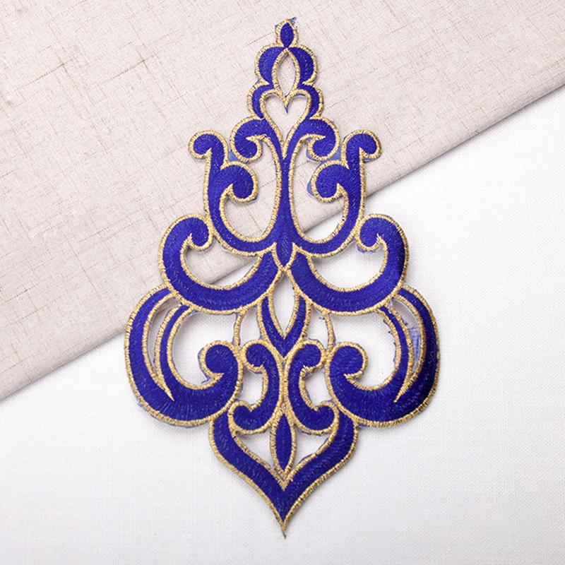 1Pcs Black White Red Moire Motif Patch Repair TrimDecoration Dly Home Furnishing Curtain Clothing Decoration