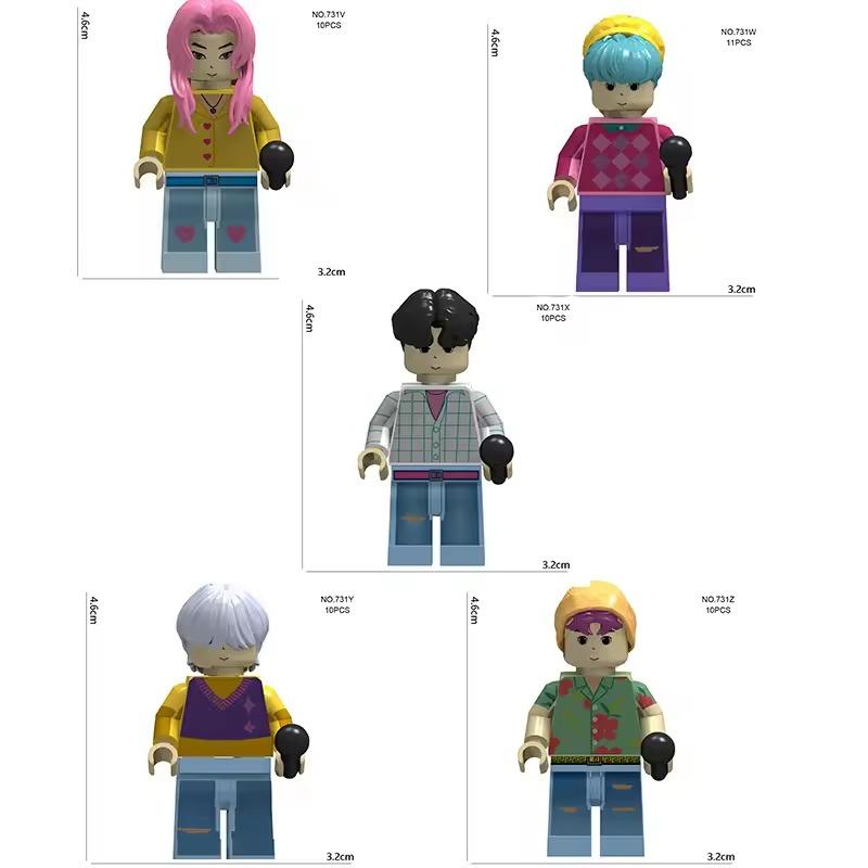 2026 New product: KPop Demon Hunters Building Blocks, Rumi Assembly Model Doll, Building Blocks Toy