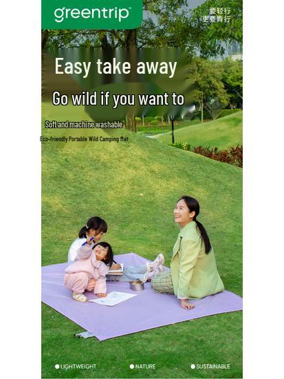 Kompakte wasserdichte Picknick- und Strandmatte für den Außenbereich