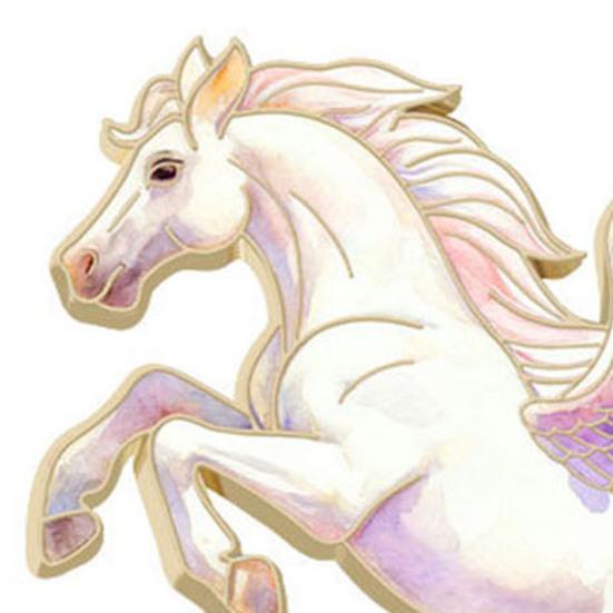 Koniec Emaliowany Broszka Latający Koń Wzór Odznaka Rok Konia Zodiak Przypinka Strój Torba Dekoracja Odznaka Prezent